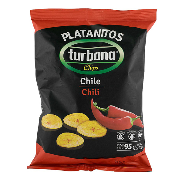 Chips de plantan verde cu chili Turbana - 95 g imagine produs 2021 Dried Fruits